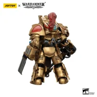 the back of the Action Figure - JoyToy Scale Legio Custodes Aquilon Terminator with Infernus Firepike 1 18 - Warhammer The Horus Heresy in white background the back of the Action Figure - JoyToy Scale Legio Custodes Aquilon Terminator with Infernus Firepike 1 18 - Warhammer The Horus Heresy in white background