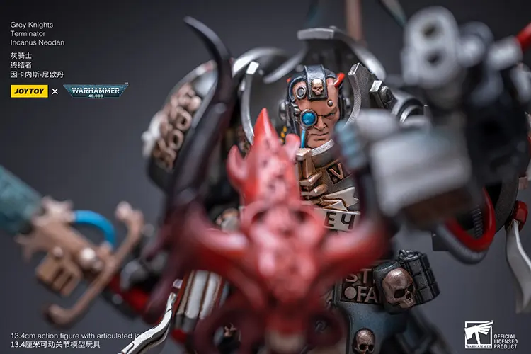 the details of the Action Figure - JOYTOY Grey Knights Terminator Incanus Neodan 1 18 - Warhammer 40K rectangle image