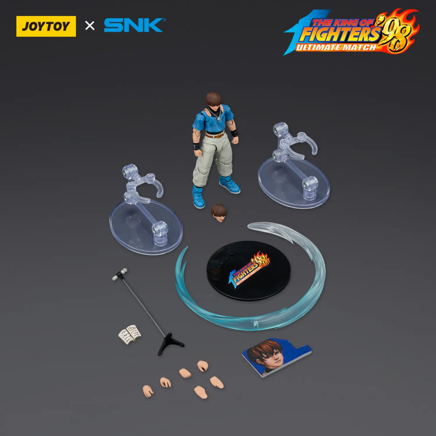 the parts of the Action Figure - JOYTOY Chris KOF _98 UM Orochi Team SNK 1 18 - The King of Fighters