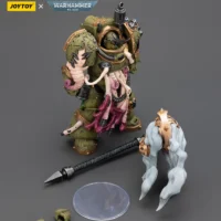 the parts of the Action Figure - JOYTOY Death Guard Blightlord Terminator with Flail of Corruption 1 18 - Warhammer 40K rectangle mimage