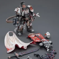 the parts of the Action Figure - JOYTOY Grey Knights Castellan Crowe 1 18 - Warhammer 40K rectangle image