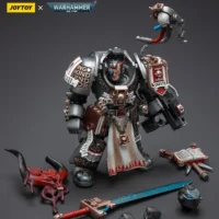 the parts of the Action Figure - JOYTOY Grey Knights Terminator Incanus Neodan 1 18 - Warhammer 40K rectangle image