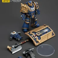 the parts of the Action Figure - JOYTOY Ultramarines Invictarus Suzerain Squad (Suzerain 5) 1 18 - Warhammer The Horus Heresy rectangle image