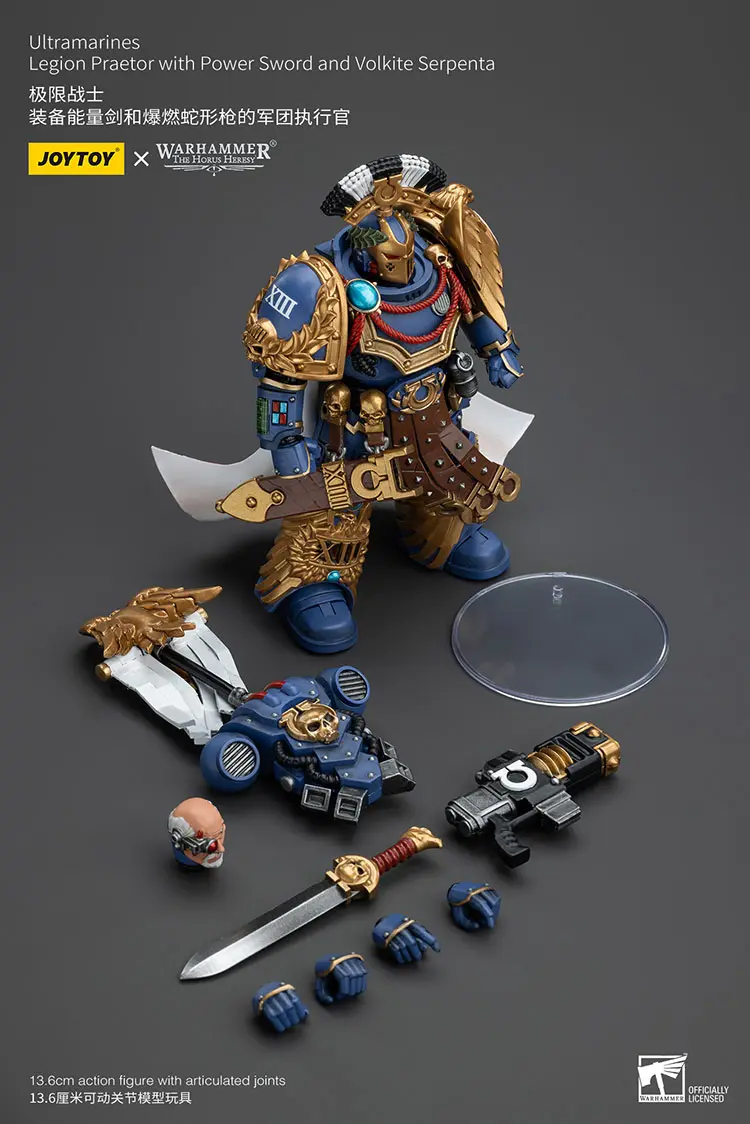 the parts of the Action Figure - JOYTOY Ultramarines Legion Praetor with Power Sword and Volkite Serpenta 1 18 - Warhammer The Horus Heresy rectangle image the parts of the Action Figure - JOYTOY Ultramarines Legion Praetor with Power Sword and Volkite Serpenta 1 18 - Warhammer The Horus Heresy rectangle image