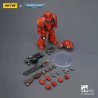 the parts of the Action Figure - JoyToy Blood Angels Intercessor with Bolt Rifle, Bolt Pistol and Chainsword 1 18 - Warhammer 40K