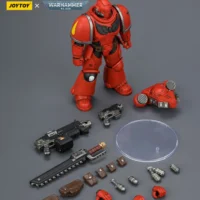 the parts of the Action Figure - JoyToy Blood Angels Intercessor with Bolt Rifle, Bolt Pistol and Chainsword 1 18 - Warhammer 40K rectangle image