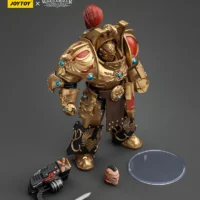 the parts of the Action Figure - JoyToy Legio Custodes Aquilon Terminator with Twin-linked Adrathic Destructor 1 18 - Warhammer The Horus Heresy rectangle image
