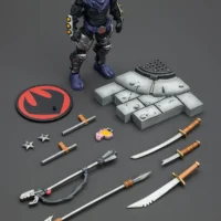 the parts of the Action Figure - TMNT Foot Clan B TMNT Nickelodeon 1 18 - JOYTOY Teenage Mutant Ninja Turtles rectangle image