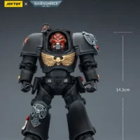the size of the Action Figure - Black Templars Terminator 1 with Power Sword and Storm Bolter 1 18 - JOYTOY Warhammer 40K rectangle image