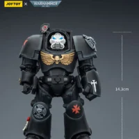 the size of the Action Figure - Black Templars Terminator 2 with Power Fist and Storm Bolter 1 18 - JOYTOY Warhammer 40K rectangle image