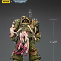 the size of the Action Figure - JOYTOY Death Guard Blightlord Terminator with Flail of Corruption 1 18 - Warhammer 40K rectangle mimage