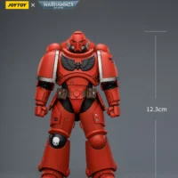 the size of the Action Figure - JoyToy Blood Angels Intercessor with Bolt Rifle, Bolt Pistol and Chainsword 1 18 - Warhammer 40K rectangle image