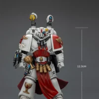 the size of the Action Figure – JOYTOY Blood Angels Sanguinary Priest with Heavy Bolt Pistol, Chainsword and Narthecium 1 18 – Warhammer 40K